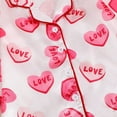 thumbnail image 5 of Jamsmile Toddler Girls Outfits Sets Long Sleeve Heart Print Loungewear Soft Sleepwear 2 Piece Kids Girls Nightwear Home Clothes, 5 of 9