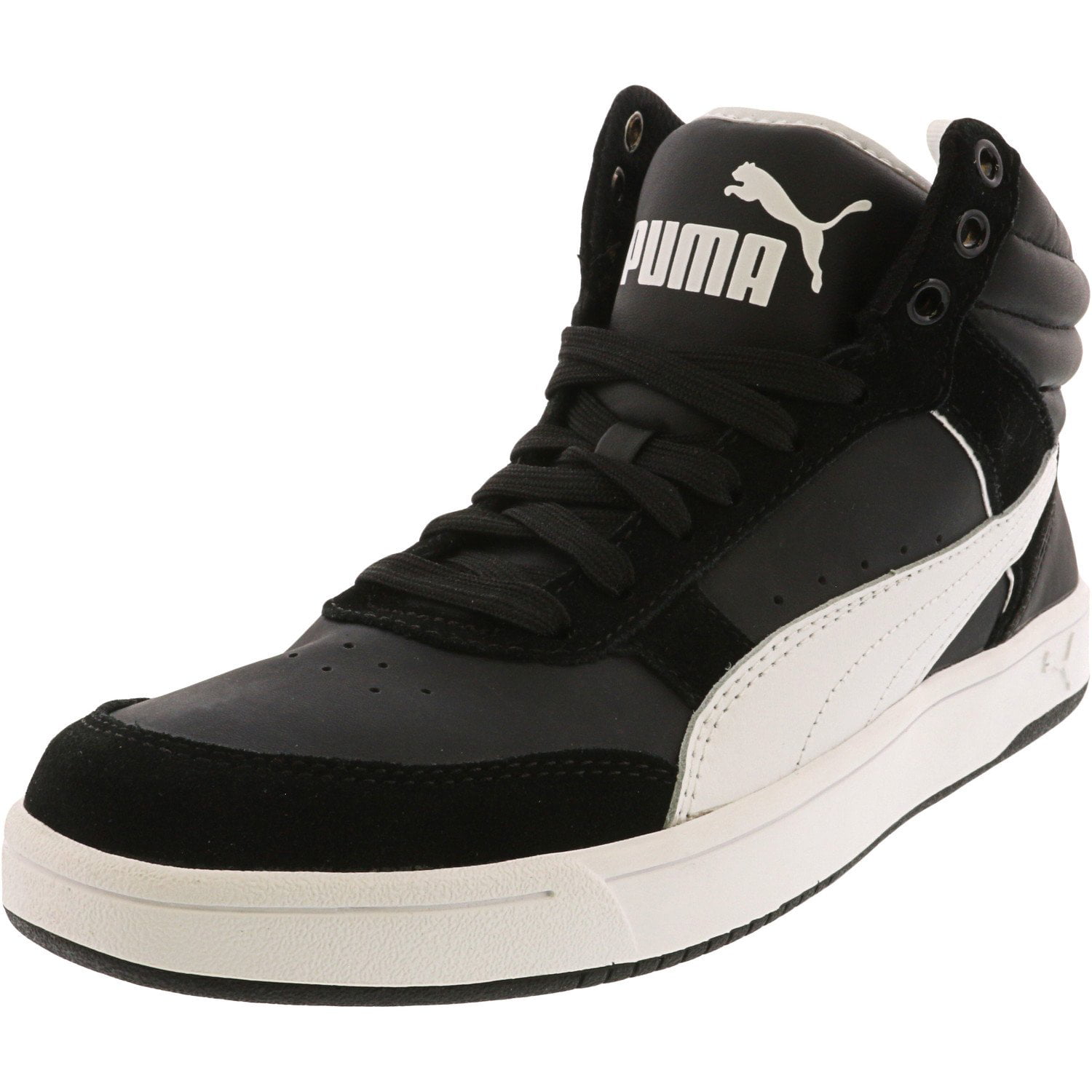 PUMA - Puma Men's Rebound Street V2 Black / White Mid-Top Sneaker - 10M ...