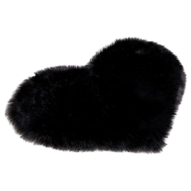 LCXmlly Pencil Bag Strong Water Absorption Rug Mat Love Heart Shape NonSlip Acrylic Fluffy Carpet