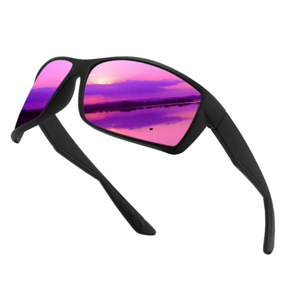 NIUBWJL Polarized Fit Over Glasses Sunglasses for Men Women, UV Protection Sports Wrap Around for Driving Cycling Fishing