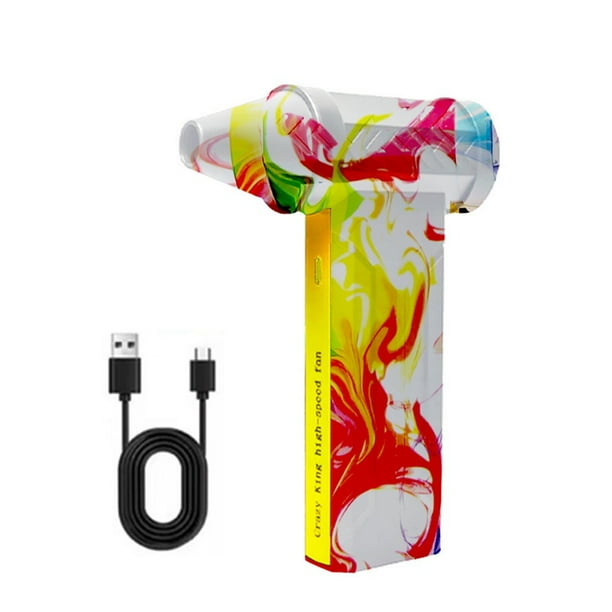 Soplador de Aire Eléctrico Turbo JetFan 160000 RPM Motor Sin Escobillas Ventilador Turbo Violento Soplador de Polvo de Aire Potente Recargable por USB, B