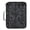 3D Dark Black Damask, variant on Haosy Accordion File Organizer Zipper Binder 500 Sheet 6-Tab Expanding File Folder Multi-Pocket 1.2 Inch 3 Ring Sushi Egg Shrimp Fish