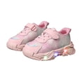 thumbnail image 4 of dmqupv Chaussures Lumineuses Garçon Filles Espadrilles Confortables Respirantes Élégantes Imprimées à Plateforme Espadrilles Roses, Taille US 12, 4 of 8