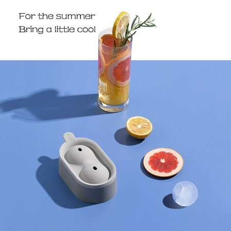 

Shpwfbe Big Ice Ball Mold Silicone Ice Double Ball Ice Mold kitchen gadgets
