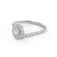 thumbnail image 3 of AFFY Bypass Halo Solitaire Engagement Rings for Women, 0.85 Carat (ctw) Oval And Round Cut Lab Grown Diamond Ring In 14K White Gold Over 925 Sterling Silver F-G-H, SI Quality Ring Size-4, 3 of 6