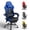 Black & Blue, variant on RSPGame Ergonomic Gaming Chairs for Adults,Pocket Spring Cushion,PU Leather Office Chairs with Lumbar Support and Retractable Footrest,Home and Office Computer Chairs-Red Racing