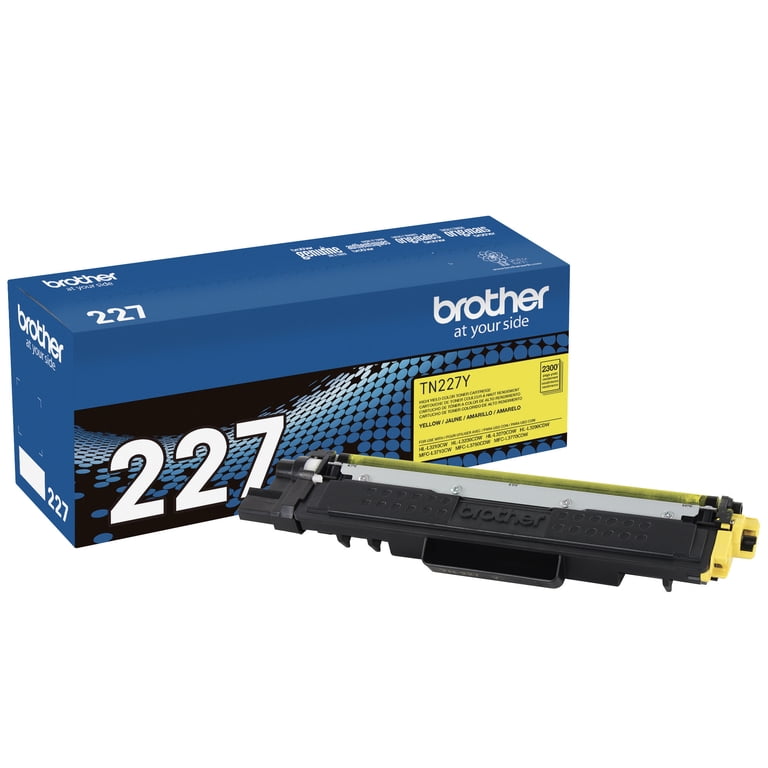 Brother Genuine TN227Y High-Yield Yellow Toner Cartridge for Laser