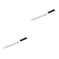 thumbnail image 2 of kurtrusly Stainless Steel Spatula Palette Knife Set Cake Decorating Smooth Tools Kit black & white 27.2cm 1pcs 2Set, 2 of 6