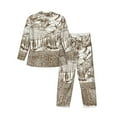 thumbnail image 2 of Bingfone Men'S Pajama Set 2 Piece Loungewear Pjs, Long Sleeve With Pajama Pants-Vineyard Landscape 1, 2 of 9