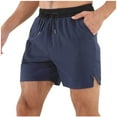 thumbnail image 2 of Timegard Mens Shorts Summer Side Split Elastic Waist Drawstring Shorts Beach Casual Shorts with Pockets, 2 of 8