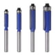 thumbnail image 1 of Juego de brocas para fresadora Flush Trim Wolfride, 4 piezas, vástago de 1/4 pulgadas, 1 of 6