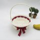 thumbnail image 4 of Wedding Flower Basket Rattan Flower Girl Basket with Handle Wedding Bridesmaid Handheld Flower Basket Rattan, red, 2PCS, 4 of 4