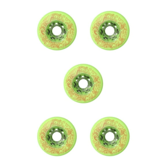 Ruedas de PU Wosthever 2 uds 76mm Verde