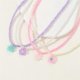 thumbnail image 4 of 4Pcs Colorful Seed Beaded Colored Flower Choker Necklace Ajdustable Chain Clavicle for Women Girls Cute Handmade Jewelry, 4 of 4