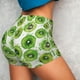 thumbnail image 4 of Fotbe Green Kiwi Shorts Sin Costuras – Shorts Deportivos de Cintura Alta para Mujer, Elásticos para Gimnasio, Yoga, Running o Ciclismo-Large, 4 of 8