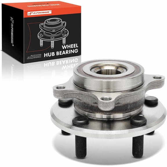 A-Premium Front Wheel Bearing and Hub Assembly with 5-Lug Compatible with Acura RL 2005-2012, AWD Only