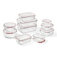 thumbnail image 3 of LocknLock - Set of 2 Airtight and Leakproof Glass Containers, 1L Capacity, Red, 3 of 6