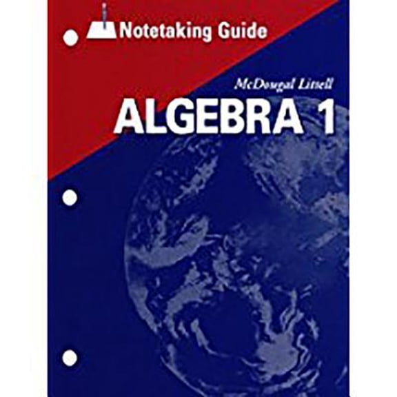 Algebra 1: Concepts and Skills: Notetaking Guide (Paperback) by McDougal Littel (Prepared for publication by)