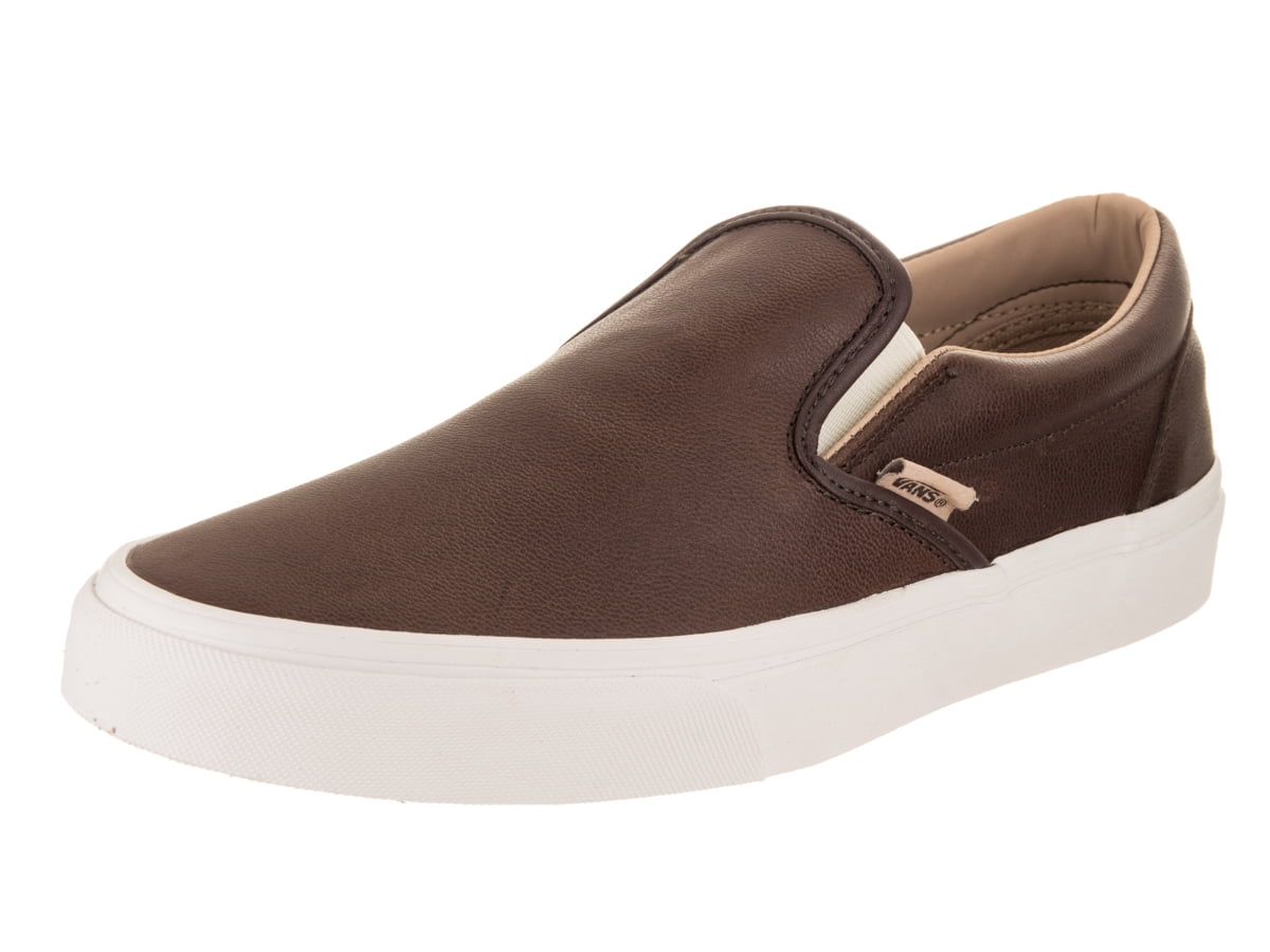 vans lux leather slip on