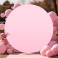 thumbnail image 3 of Round Arch Backdrop Cover 6ft/6.5ft/7.2ft Wrinkle Resistant Machine Washable For Wedding Birthday Baby Shower Decorations, 3 of 9