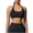 Black, variant on Women's Backless Halter Sports Bras Neck Hanging Seamless Knitted Yoga Suit Workout Gym Bralette Shock-absorbing and Gathering Breathable Blue