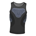 thumbnail image 3 of hengtong Mens Padded Vest Breathable Compression Shirt for Baseball Softball Football XL, 3 of 9