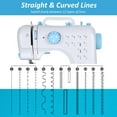 thumbnail image 5 of Sewing Machine for Beginners, Portable Mini Sewing Machine with 13 Replaceable Presser Feets, Built-in 12 Stitches, Extension Table, 39 Colors Thread, Reverse Sewing, 2 Speed Foot Pedal, Sewing Kit, 5 of 7