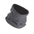 thumbnail image 2 of Abbracc Winter Neck Warmer Gaiter Circle Scarves Dustproof Fleece Lined for Running Cold Dark Gray, 2 of 9