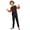 Kids, variant on Family Spooky Halloween Sleepwear Outfits Long Sleeve Crew Front Shirt and Pants Set Comfortable Halloween Holiday Loungewear