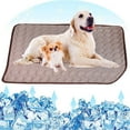 thumbnail image 5 of PATLOLLAV Summer Dog Cooling Mat, Pet Summer Pads Cat Ice Silk Self Bed Sleeping Washable & Portable Cushion Home or Outdoor for Kennel Sofa Bed Floor Car Seats Small Medium Large Dogs Cats, 5 of 5