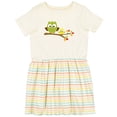 thumbnail image 3 of Inktastic Two Cute Owls on a Branch Girls Toddler Dress, 3 of 5