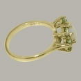 thumbnail image 4 of LBG British Made 18k Yellow Gold Opal & Peridot ring Womens Statement Ring - 33 size options - Size 11.75, 4 of 6