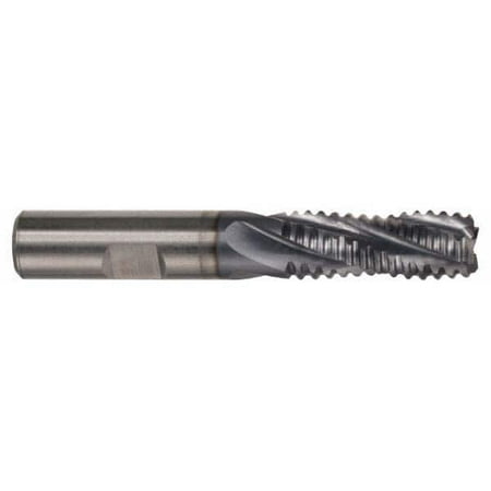 

Hertel 3/4 Diam Coarse Pitch 4 LOC 4 Flute Cobalt Roughing Square End Mill TiCN Finish 6-1/4 OAL 3/4 Shank Diam Single End 30° Helix