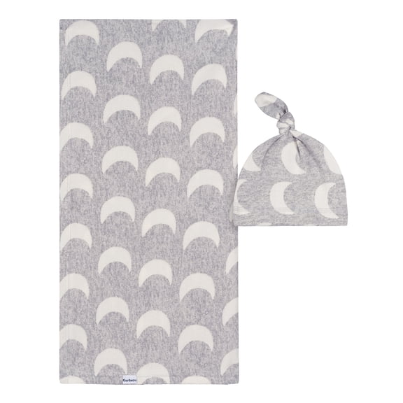 Gerber Baby Neutral 2pc Swaddle & Cap Set, Onesize