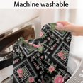thumbnail image 5 of Pioneer Flower Floral Print Pattern Bathroom Rugs Mat, Non Slip Microfiber Bathroom Rug with Rubber Backing, Soft Mats for Bathroom Floor Tub Shower, 20"x32", 5 of 5