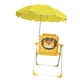 thumbnail image 3 of Silla de camping para niños, silla de playa, con sombrilla de acero, cómoda, fácil de transportar, silla plegable, portátil para patio exterior amarillo, 3 of 8