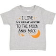 thumbnail image 3 of Inktastic I Love My Great Auntie To The Moon and Back Boys or Girls Toddler T-Shirt, 3 of 5