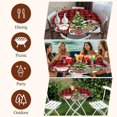 thumbnail image 7 of Red Plaid Christmas Round Tablecloth, Fitted Table Cover with Elastic for 36"-44" Round Tables, Gnomes Xmas Tree Snowflake Winter Gifts Table Cloth Outdoor Indoor Dinning Party Waterproof Tablecloths, 7 of 7