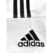 adidas Eco Fighter 3 Taekwondo Black V-Neck Sparring Uniform w/ 3 Stripes - 100% Polyester - 180