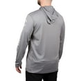 thumbnail image 2 of Realtree Grey Heather Men's Long Sleeve Hooded Fishing Shirt, 2 of 6