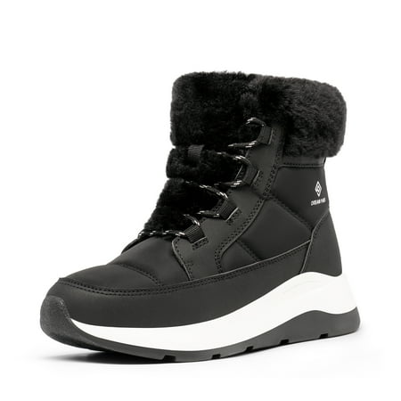

Dream pairs Women s Winter Waterproof Snow Boots Ankle Booties Comfortable Outdoor Short Boots SDSB2208W BLACK Size 7