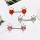 thumbnail image 5 of 3 Piezas de Cristal Corazón Pezón Barbells Anillos Joyería para Mujeres Premium Sunnimix Anillos de la lengua joyería, 5 of 7