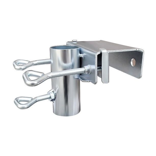 Soporte de abrazadera de sombrilla de jardín de poste ajustable de 2 ", clip de montaje de sombrilla de patio de metal para balcón, cerca de paisaje, sombrilla, soporte fijo, clip de ancho m