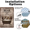 thumbnail image 4 of 1 pc Vintage Metal Tin Sign Iron Wall Decor for Bars Restaurants 300x200x2.2mm Cafe Pubs Rectangle Bear, 4 of 9