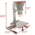 thumbnail image 2 of 8CM Feeding Hopper Support Stand Manual Filling Package Funnel Stainless Steel Supermarket, 2 of 12