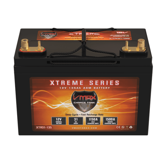 135ah AGM Vmax XTR31-135 for Baja Boss Power Boat Group 31 12V Battery