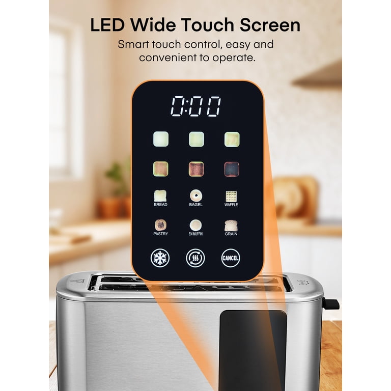 FOHERE 4-Slice Touchscreen Toaster with Extra-Wide Slots photo 4