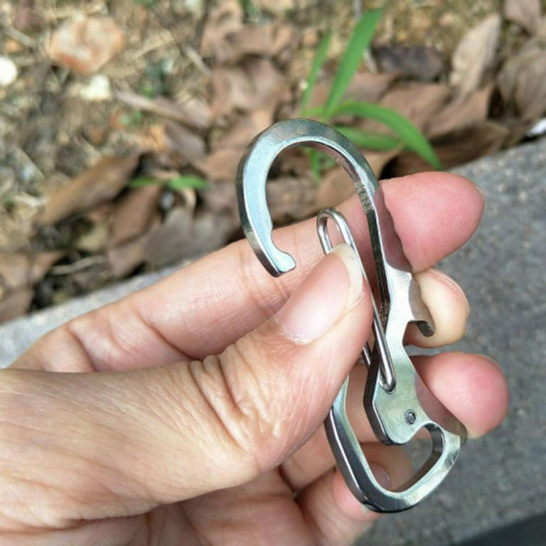 10Pcs Mini SF Metal Carabiner Clips Tiny Snap Hooks Spring Clasp Carabiner  Tools