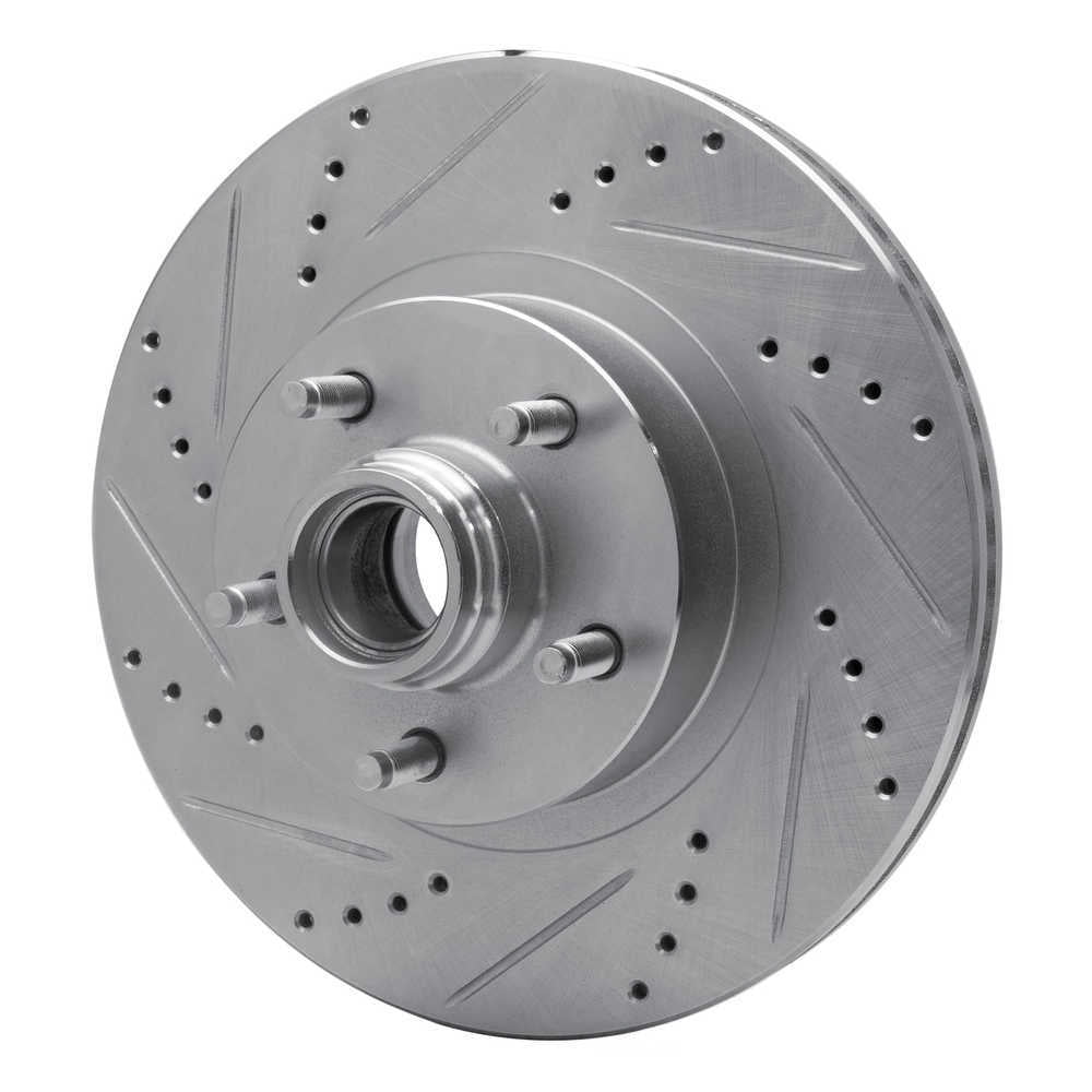 Dynamic Friction Company 631-54172L DFC Brake Rotor - Drilled And Slotted - Silver
