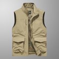 thumbnail image 2 of Birdeem Mens Quick-Drying Work Clothes Jacket Solid Color Stand-Up Collar Zipper Waistcoat, 2 of 12